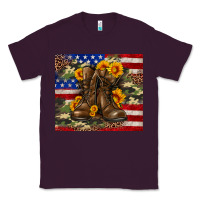 Plum Army USA lag leopard camouflage sunflower 20oz Classic Tee - Neo Western