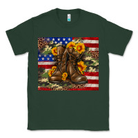 Sports Green Army USA lag leopard camouflage sunflower 20oz Classic Tee - Neo Western