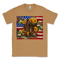 Toasted Coconut Army USA lag leopard camouflage sunflower 20oz Classic Tee - Neo Western