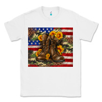 White Army USA lag leopard camouflage sunflower 20oz Classic Tee - Neo Western