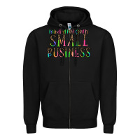Black minding my own small bussiness Zipper Hoodie - CowhideDigitalArt