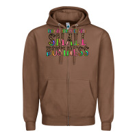 Chestnut minding my own small bussiness Zipper Hoodie - CowhideDigitalArt