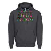 Smoke minding my own small bussiness Zipper Hoodie - CowhideDigitalArt