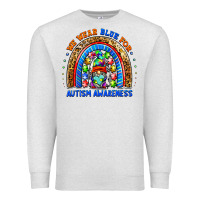Oatmeal Heather autism awareness gnomes Premium Sweatshirt - BarkalooDesign