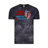 Cloud Black flip flops fireworks & freedom Vintage Tee - BarkalooDesign