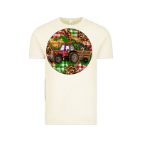 Vintage Arctic Christmas Farm Red Tractor Vintage Tee - RanaPortraitStore
