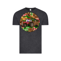 Vintage Black Christmas Farm Red Tractor Vintage Tee - RanaPortraitStore