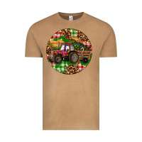 Vintage Camel Christmas Farm Red Tractor Vintage Tee - RanaPortraitStore