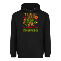 Black Te Gueiro un churro Heavyweight Hoodie - AdoDesignShop