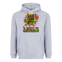 Heather Grey Te Gueiro un churro Heavyweight Hoodie - AdoDesignShop