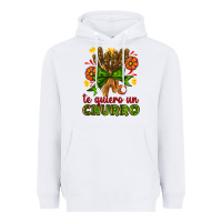White Te Gueiro un churro Heavyweight Hoodie - AdoDesignShop