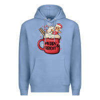 Colony Blue merry and bright Premium Hoodie - MaliasSmallBusiness