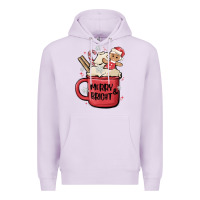 Lilac merry and bright Premium Hoodie - MaliasSmallBusiness