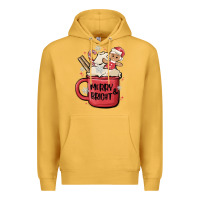 Mustard merry and bright Premium Hoodie - MaliasSmallBusiness