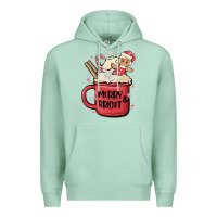 Seafoam merry and bright Premium Hoodie - MaliasSmallBusiness