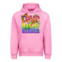 Fuchsia Pink Love Has No Gender Pride Lgbtq Urban Hoodie - BundleAndBundleShop