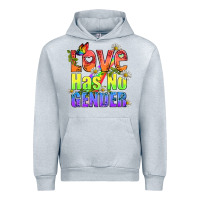 Heather Grey Love Has No Gender Pride Lgbtq Urban Hoodie - BundleAndBundleShop