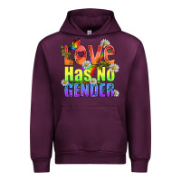 Mauve Wine Love Has No Gender Pride Lgbtq Urban Hoodie - BundleAndBundleShop