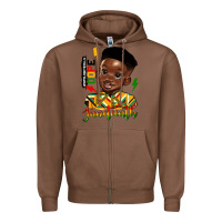Chestnut juneteenth black boy Zipper Hoodie - HRA Design Shop