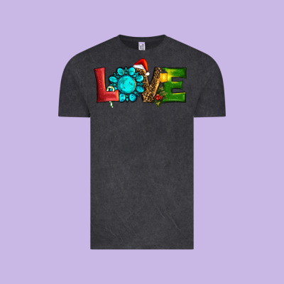 Vintage Tee Western Gemstone Christmas Love
