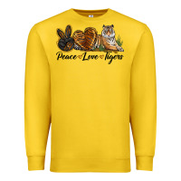 Lemon Peace Love Tigers Premium Sweatshirt - LillyAllenDesigns