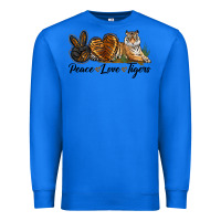True Royal Peace Love Tigers Premium Sweatshirt - LillyAllenDesigns