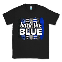 Black Back the blue brushstrokes Classic Tee - Neo Western
