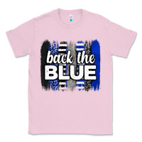 Bubblegum Pink Back the blue brushstrokes Classic Tee - Neo Western