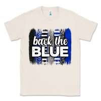 Natural Back the blue brushstrokes Classic Tee - Neo Western