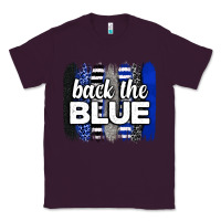 Plum Back the blue brushstrokes Classic Tee - Neo Western