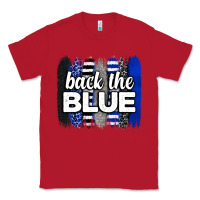 Red Back the blue brushstrokes Classic Tee - Neo Western
