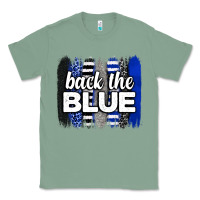Sage Back the blue brushstrokes Classic Tee - Neo Western