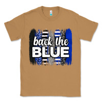 Toasted Coconut Back the blue brushstrokes Classic Tee - Neo Western
