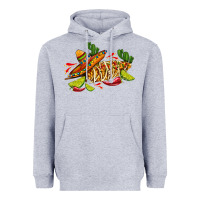 Heather Grey mexican elote corn sombrero lime and  cactus Heavyweight Hoodie - AdoDesignShop