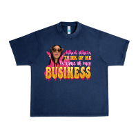 Navy afro black boss lady Urban Heavy Tee - texasbilliewilder