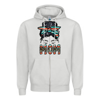 Dove Grey mom Zipper Hoodie - CowhideDigitalArt