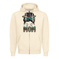Sandshell mom Zipper Hoodie - CowhideDigitalArt
