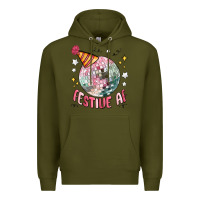 Army Green festive af Premium Hoodie - MaliasSmallBusiness