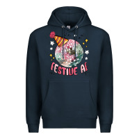 Navy festive af Premium Hoodie - MaliasSmallBusiness