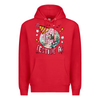 Red festive af Premium Hoodie - MaliasSmallBusiness