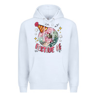 White festive af Premium Hoodie - MaliasSmallBusiness