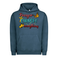 Pigment Midnight Navy Prayer Changes Everything Urban Hoodie - BundleAndBundleShop