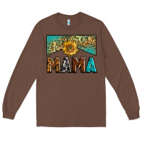 Chestnut mama sunflower junkie Long Sleeve Tee - Zillion Design Studio