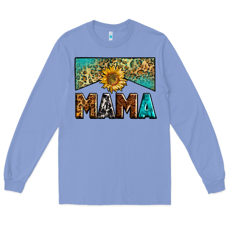 Mama Sunflower Junkie Long Sleeve Tee by Zillion Design Studio | Teevron