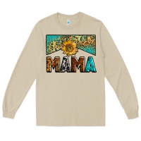 Mushroom mama sunflower junkie Long Sleeve Tee - Zillion Design Studio