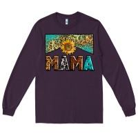 Plum mama sunflower junkie Long Sleeve Tee - Zillion Design Studio