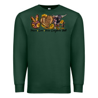 Sports Green Peace Love Texas Longhorn Bull Premium Sweatshirt - LillyAllenDesigns