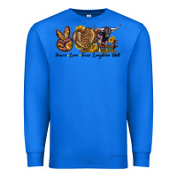 True Royal Peace Love Texas Longhorn Bull Premium Sweatshirt - LillyAllenDesigns