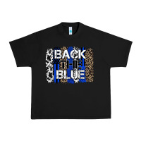 Black back the blue brushstroke Urban Heavy Tee - Zillion Design Studio