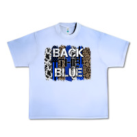 Grape Ice back the blue brushstroke Urban Heavy Tee - Zillion Design Studio